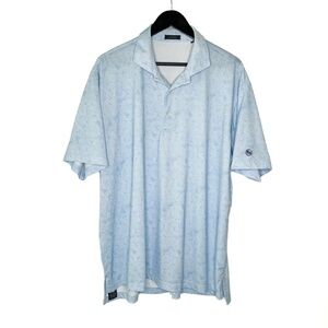 Turtleson Polo Shirt Paisley Print Short Sleeve